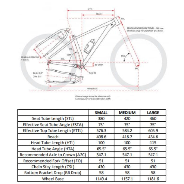 Brusko Machete 2023 MTB Hardtail Frame